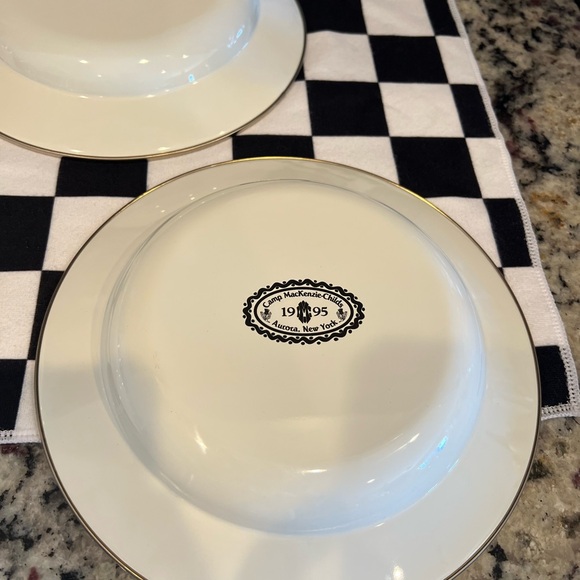 Mackenzie-Childs Vintage Camp 1995 Courtly Check 9" Soup Bowls. Set of 4. EUC! - Picture 10 of 13
